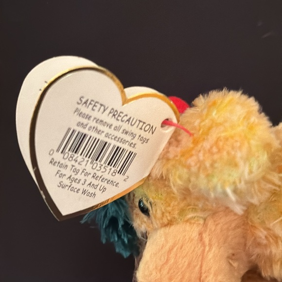 Beanie Babies 1998 Zero the penguin (no tag) and 2002 Jinglepup ornament (mlb) - Picture 6 of 10